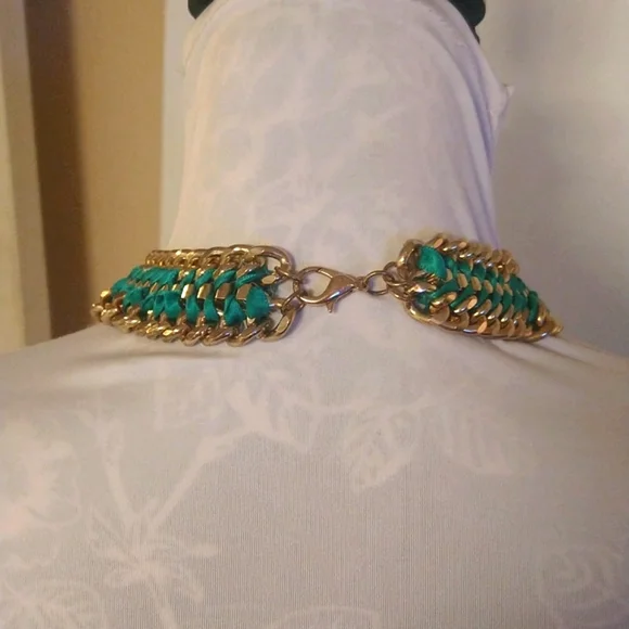 BeBe Elegant Chain Halter Backless Silky Sheer Dress - Picture 4 of 10